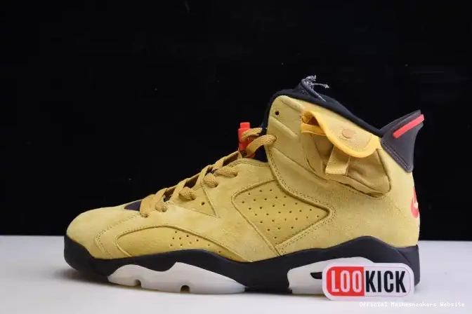 Official Maikesneakers X AIR JORDAN 6 TRAVIS YELLOW SCOTT CN1084-300 0525